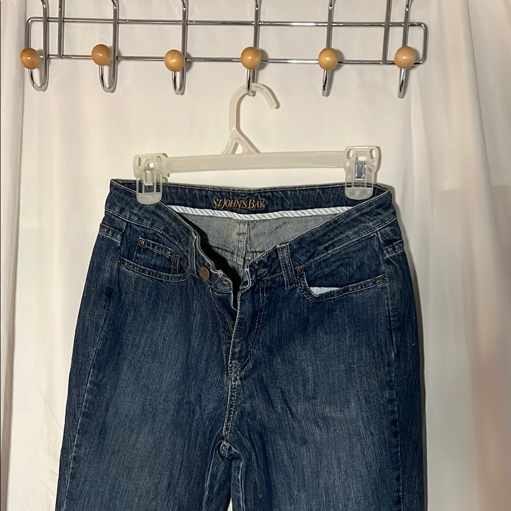 St. John's Bay Blue Straight Leg Jeans